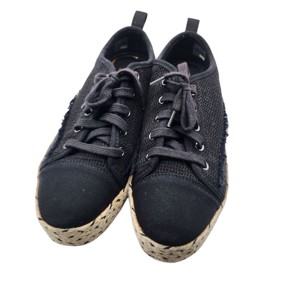 BOBS from Skechers Black Canvas Sneakers Size 7.5 - Picture 3 of 9